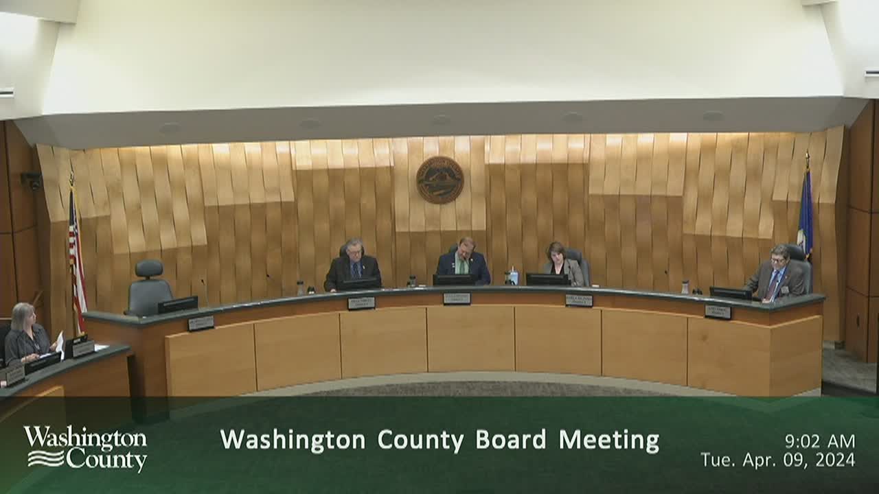 Washington County Board Commission Meeting