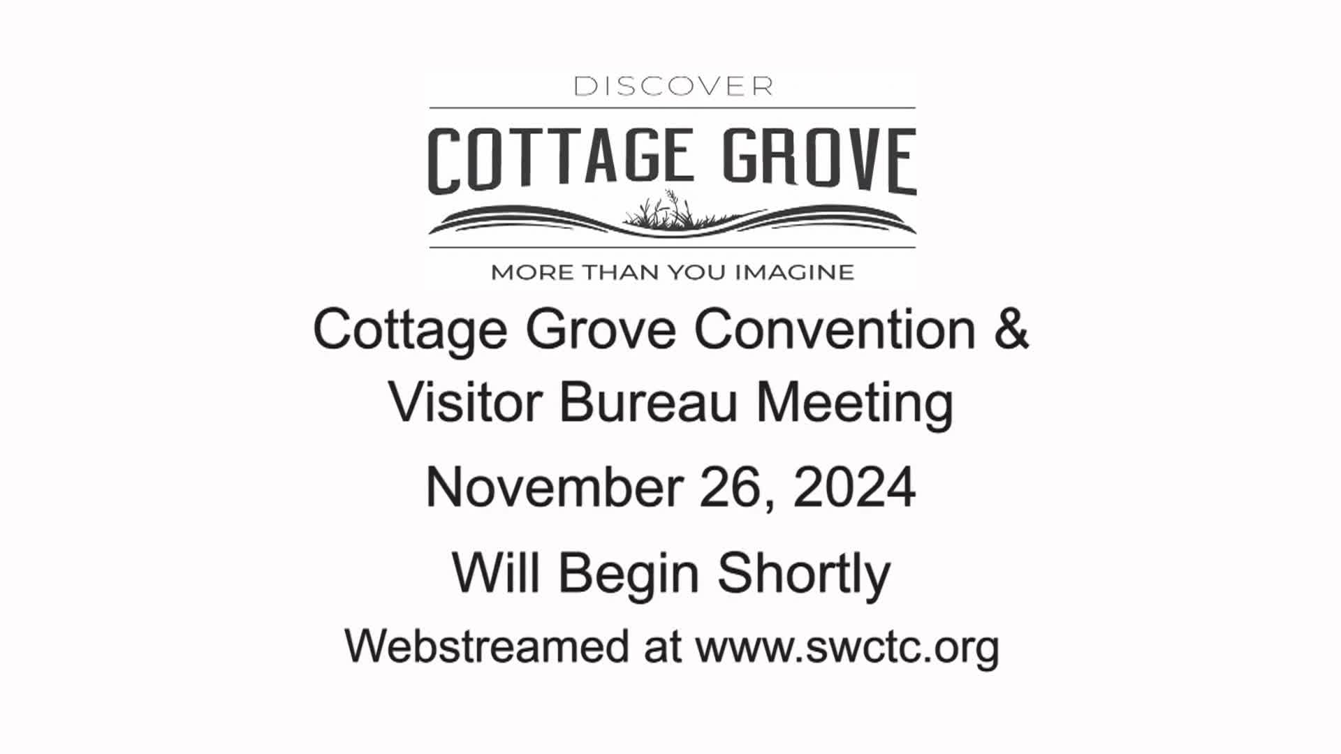 Cottage Grove Convention & Visitor Bureau Meeting