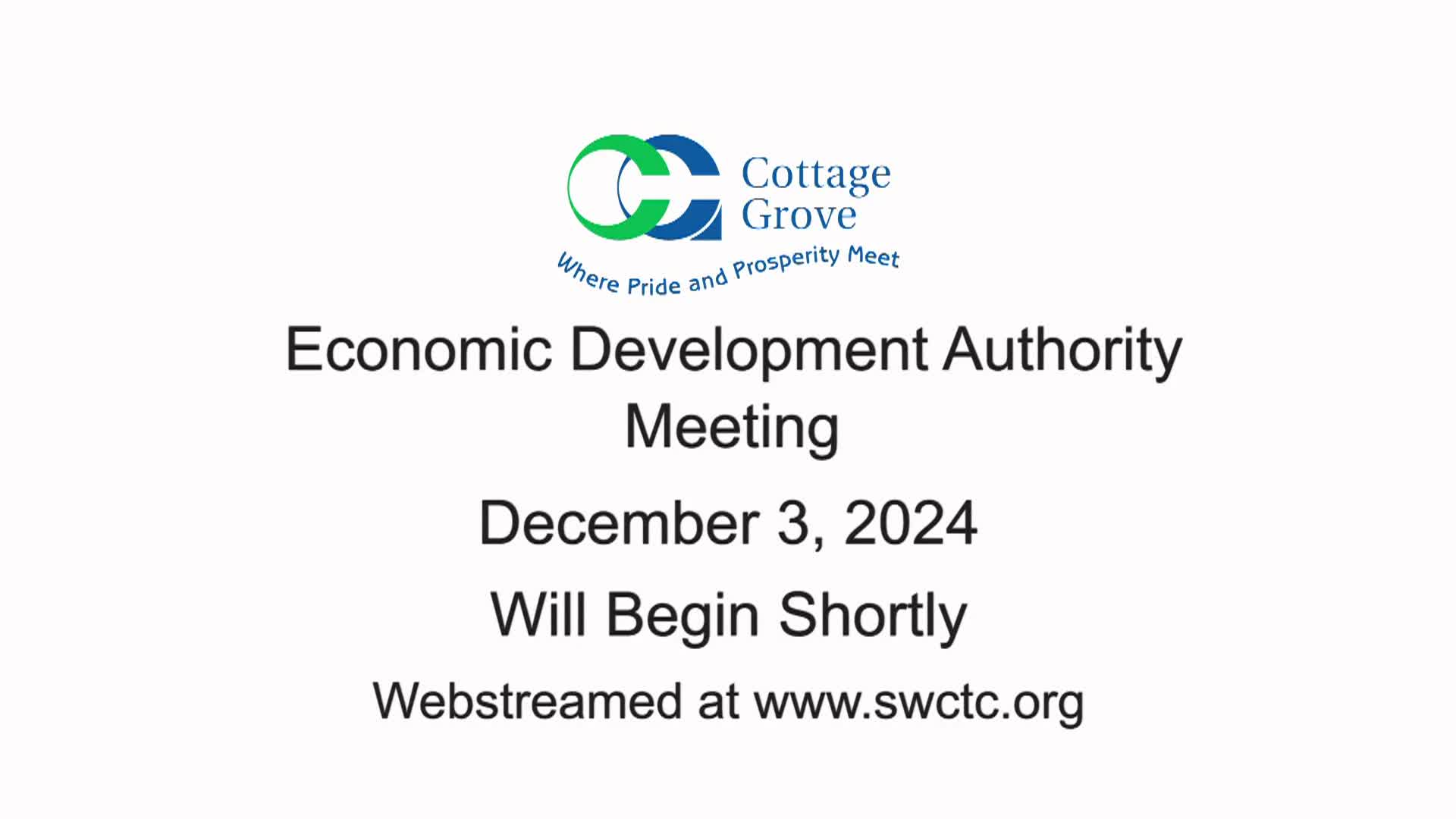 Cottage Grove Economic Development Authority Meeting