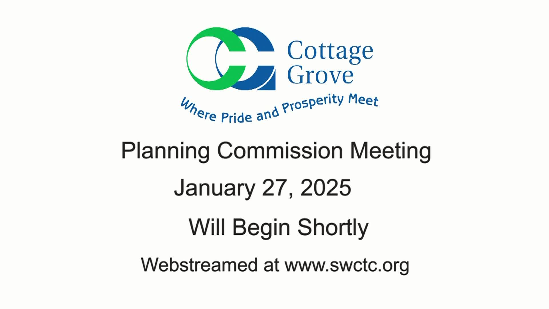 Cottage Grove Planning Commission Meeting
