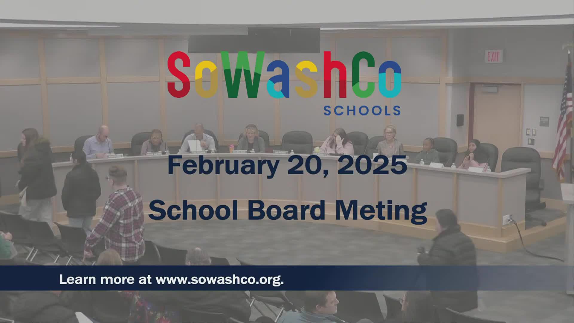 South Washington County School Board Meeting