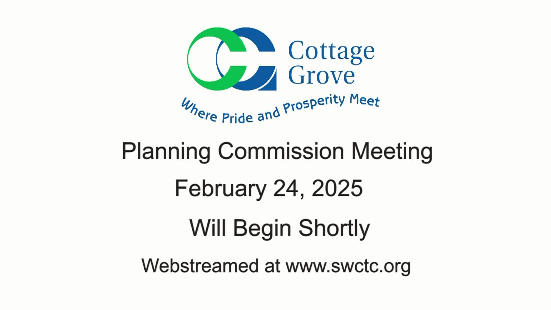 Cottage Grove Planning Commission Meeting