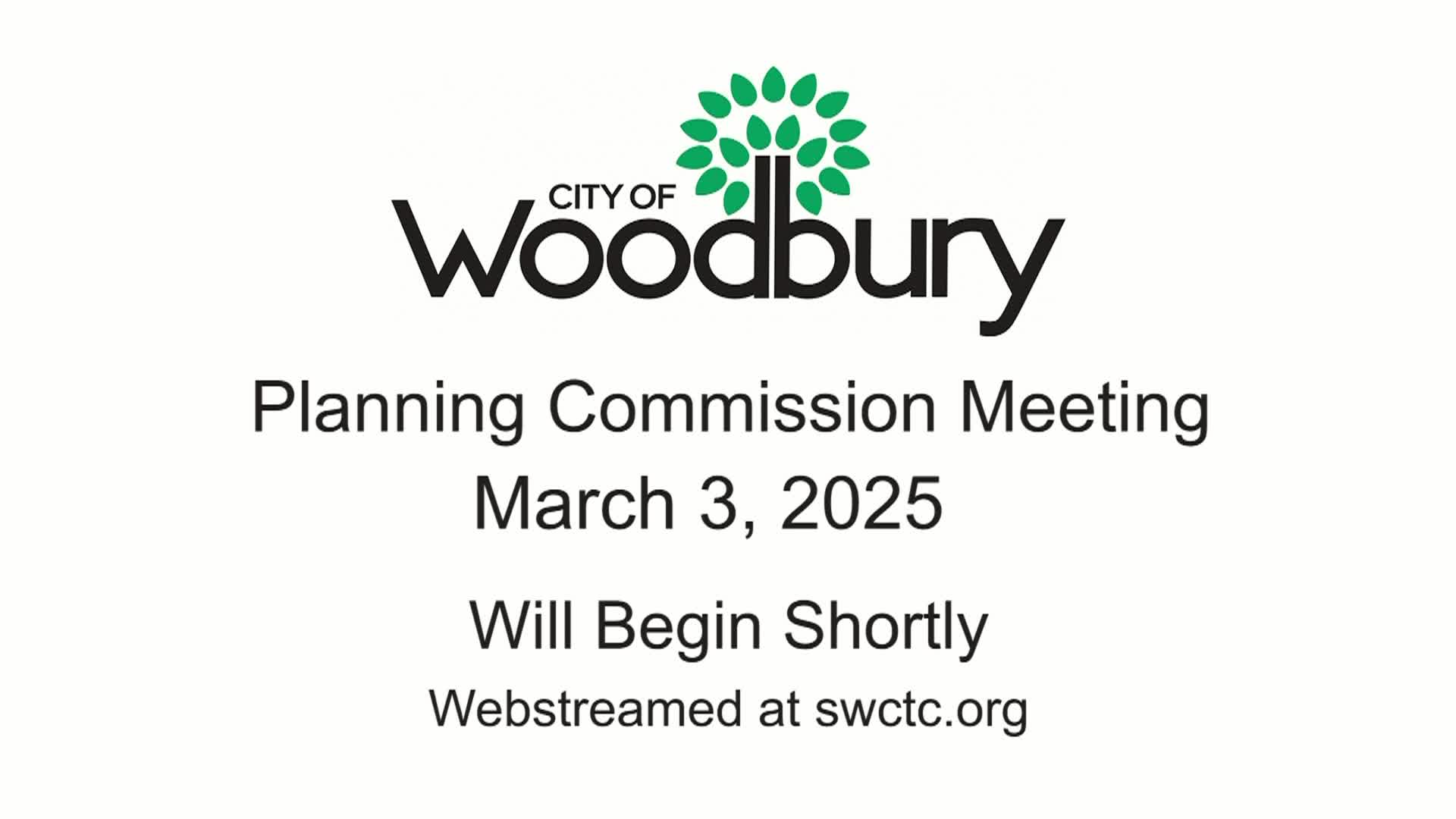 Woodbury Planning Commission Meeting