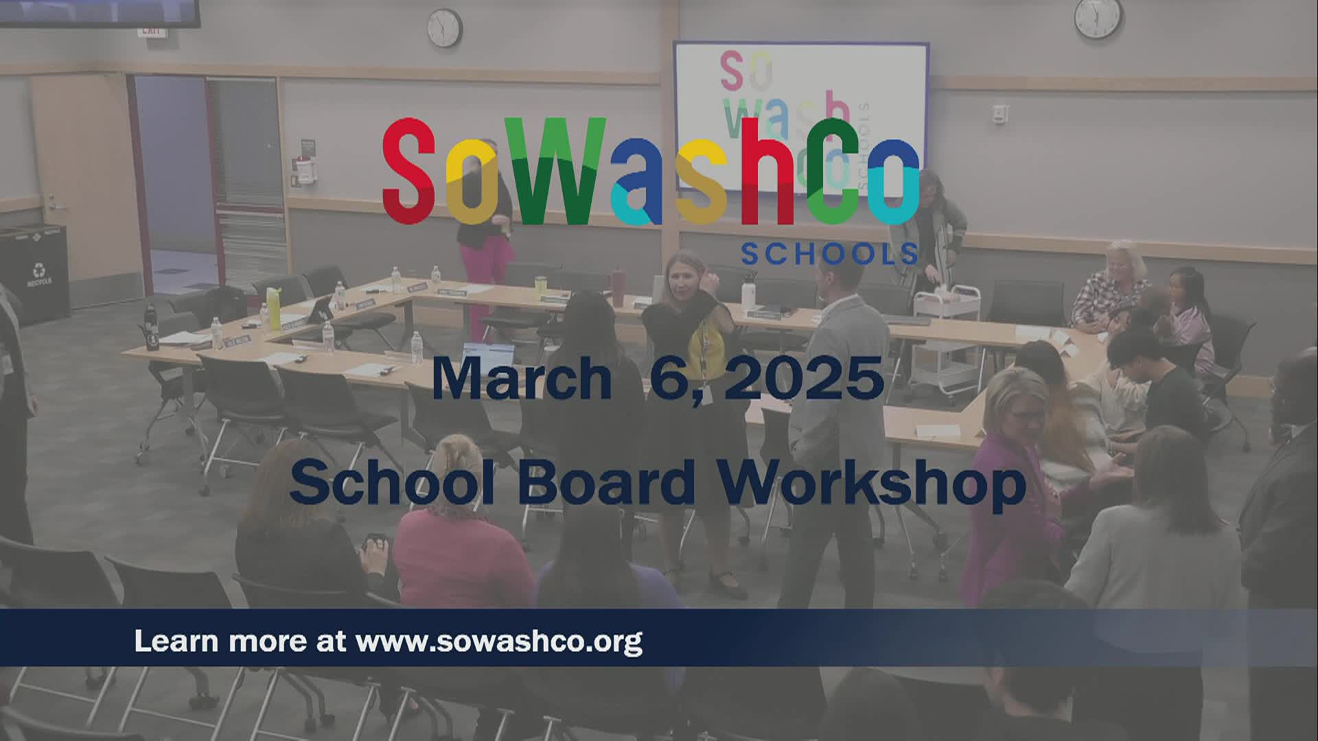 South Washington County School Board Workshop