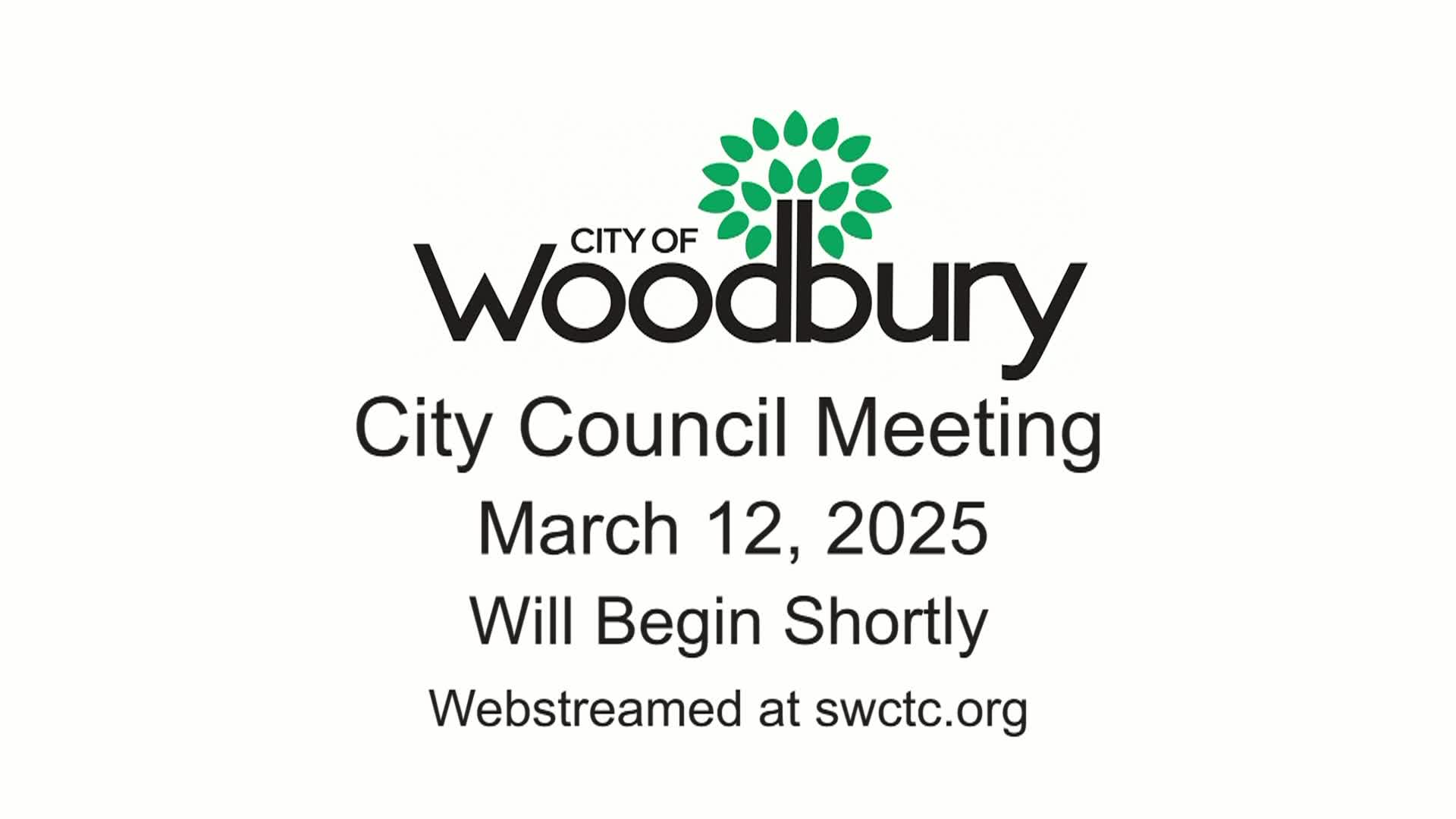 Woodbury City Council Meeting