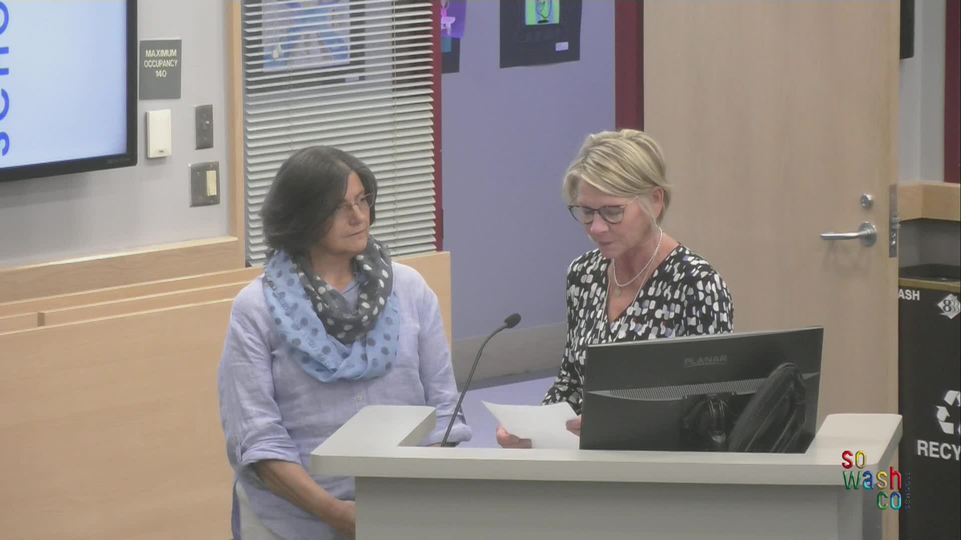 South Washington County School Board Meeting