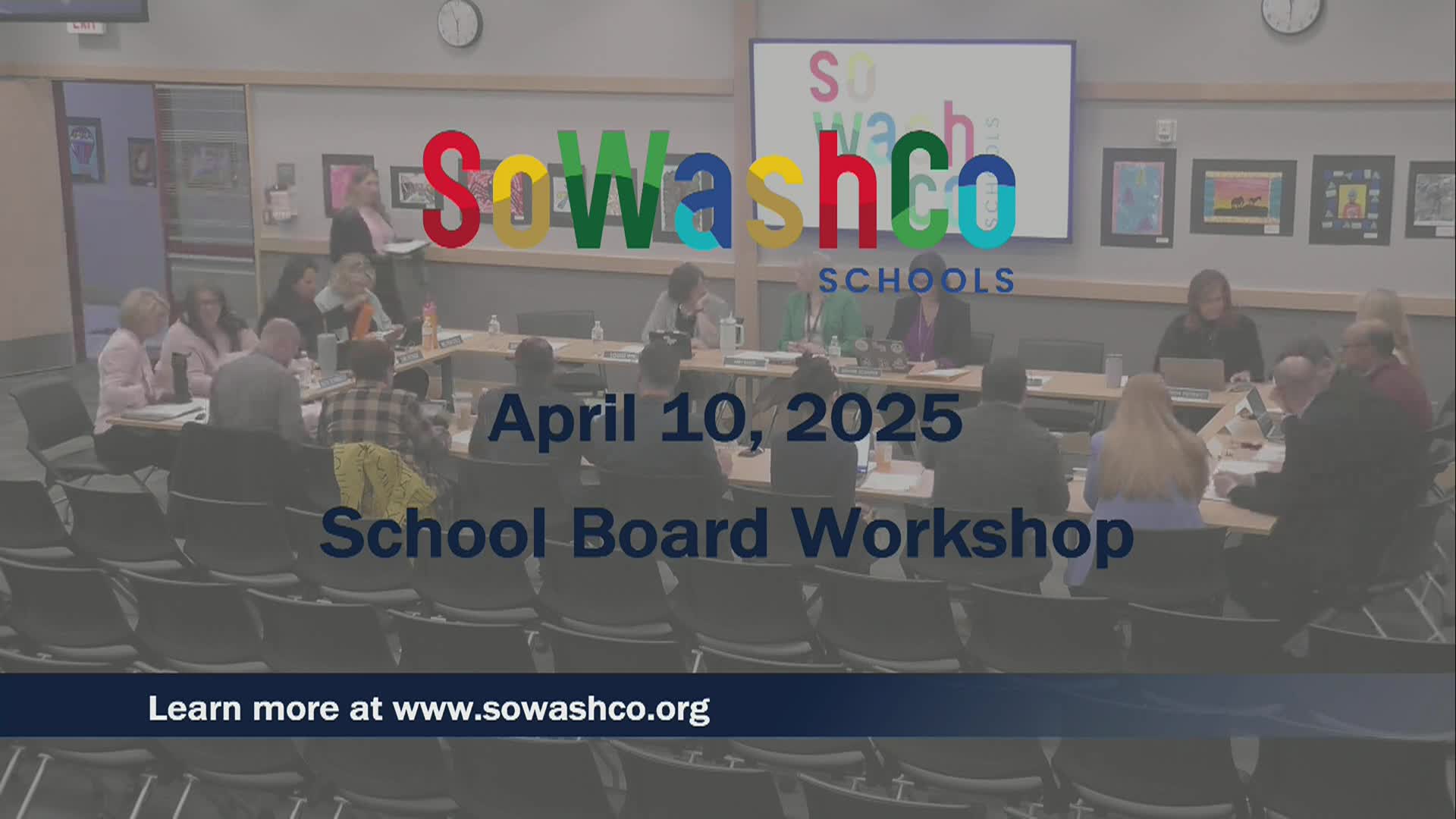South Washington County School Board Workshop