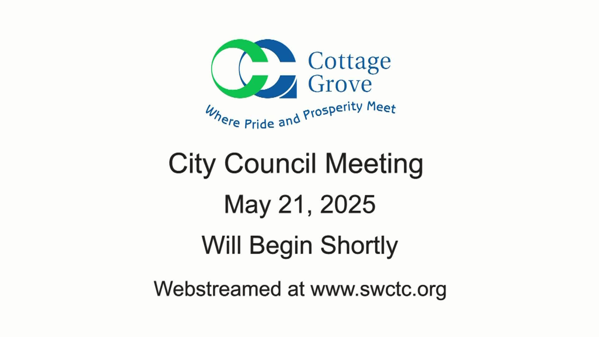 Cottage Grove City Council Meeting