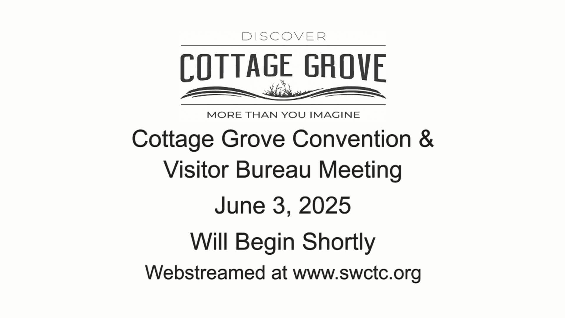 Cottage Grove Convention and Visitor Bureau Meeting