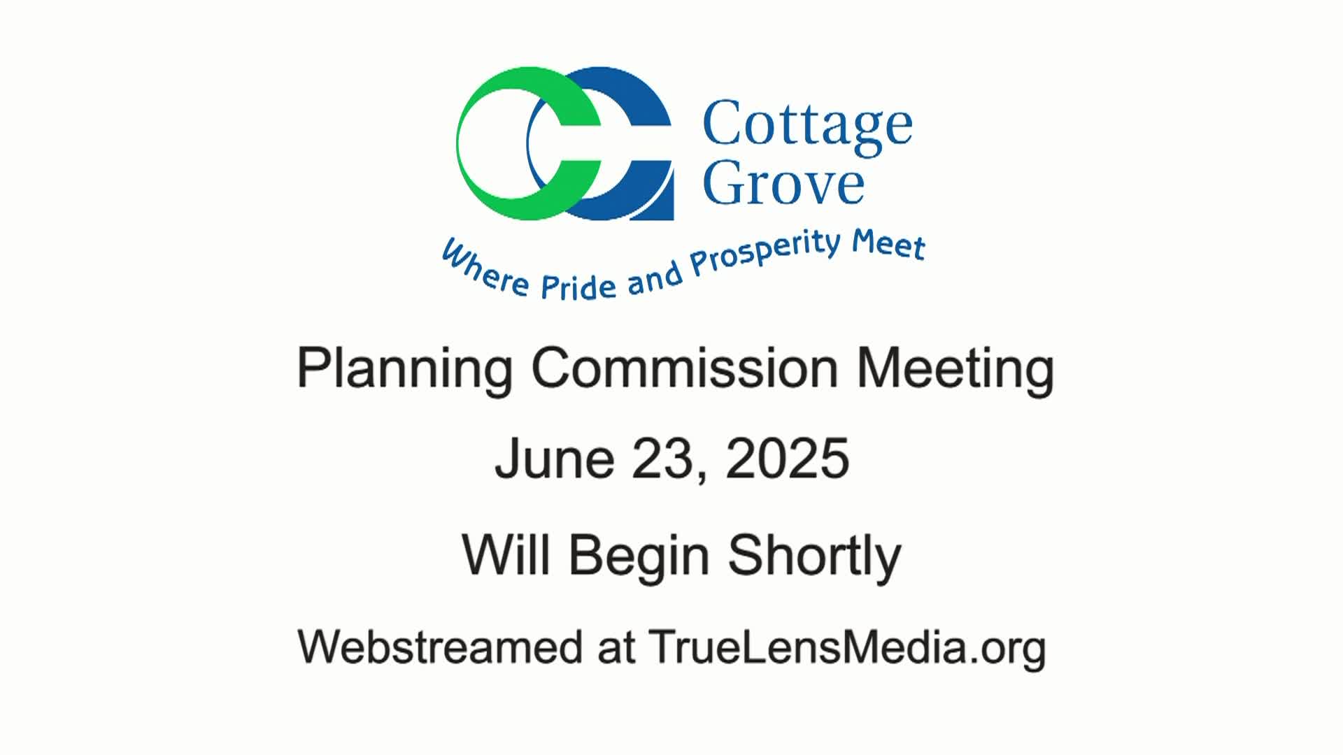 Cottage Grove Planning Commission Meeting
