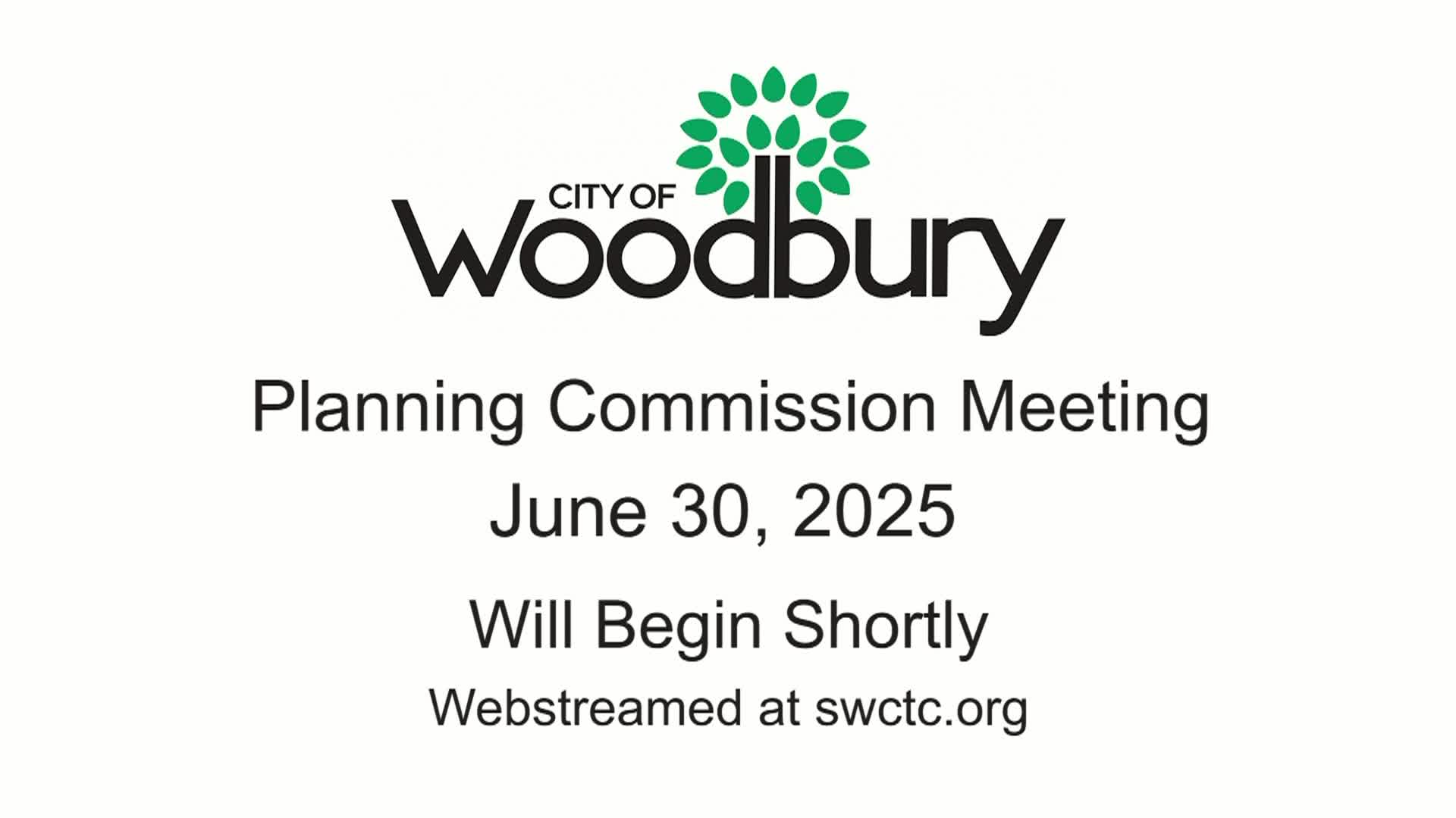 Woodbury Planning Commission Meeting