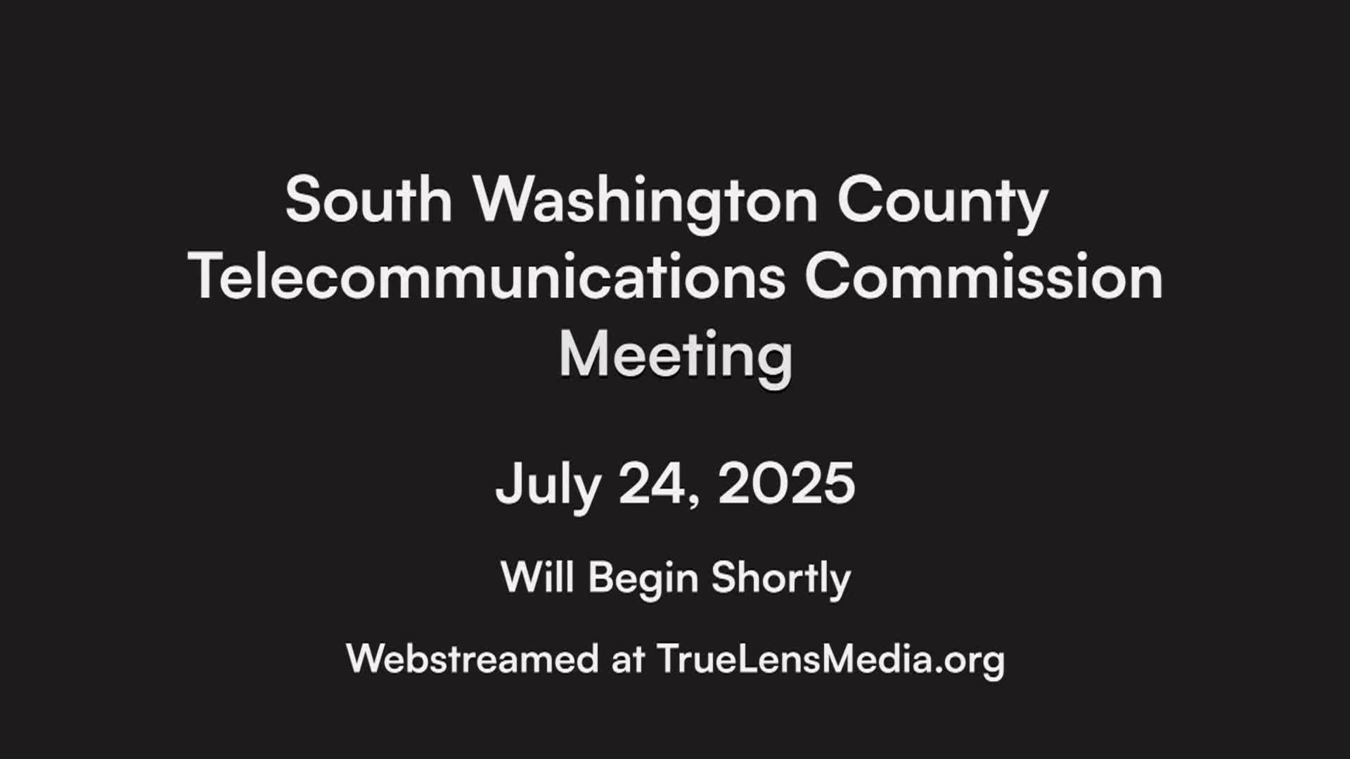 South Washington County Telecommunications Commission Meeting