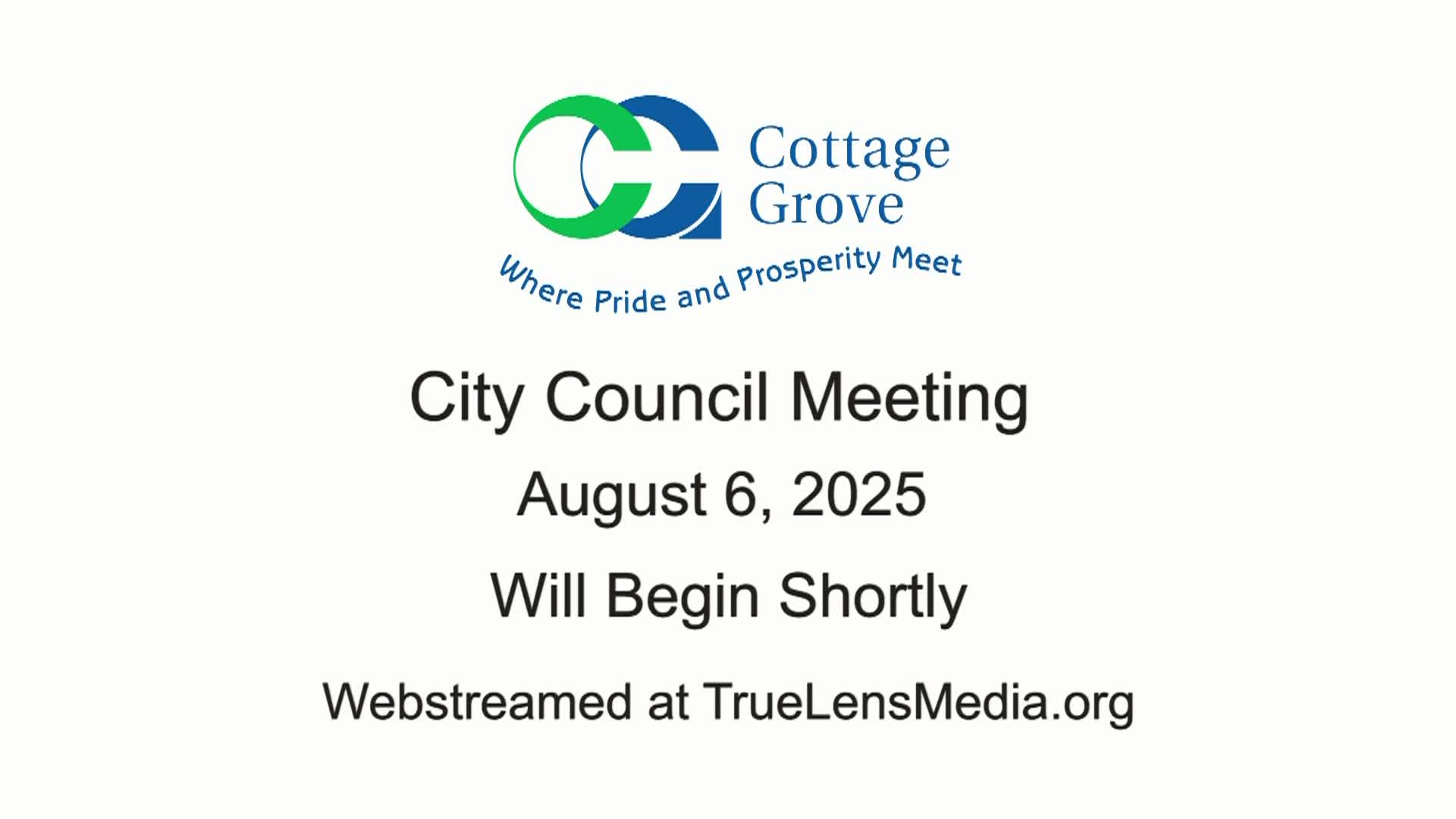 Cottage Grove City Council Meeting