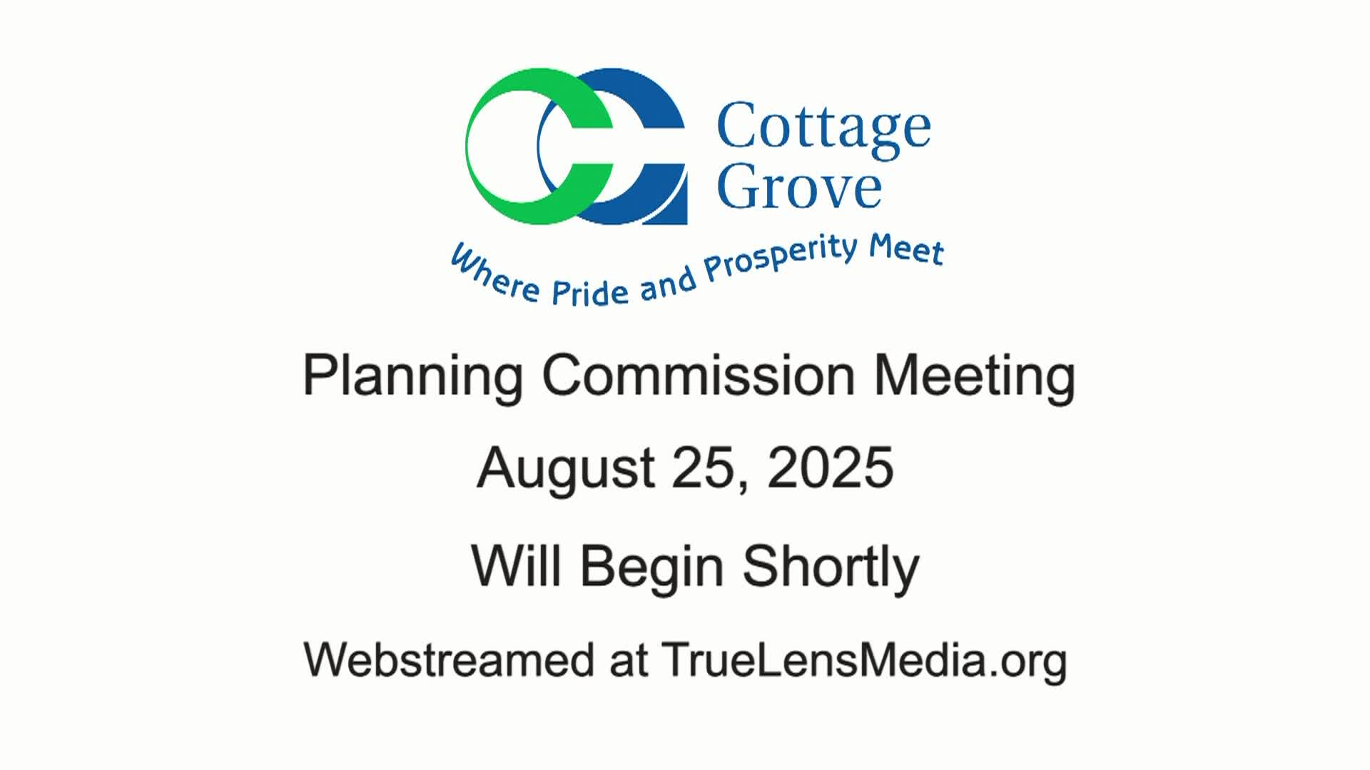 Cottage Grove Planning Commission Meeting