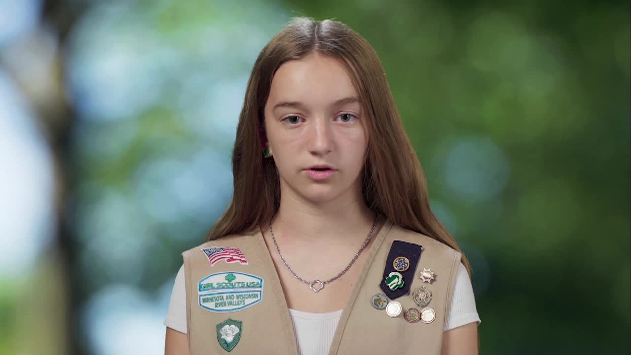 Girl Scout Bike station