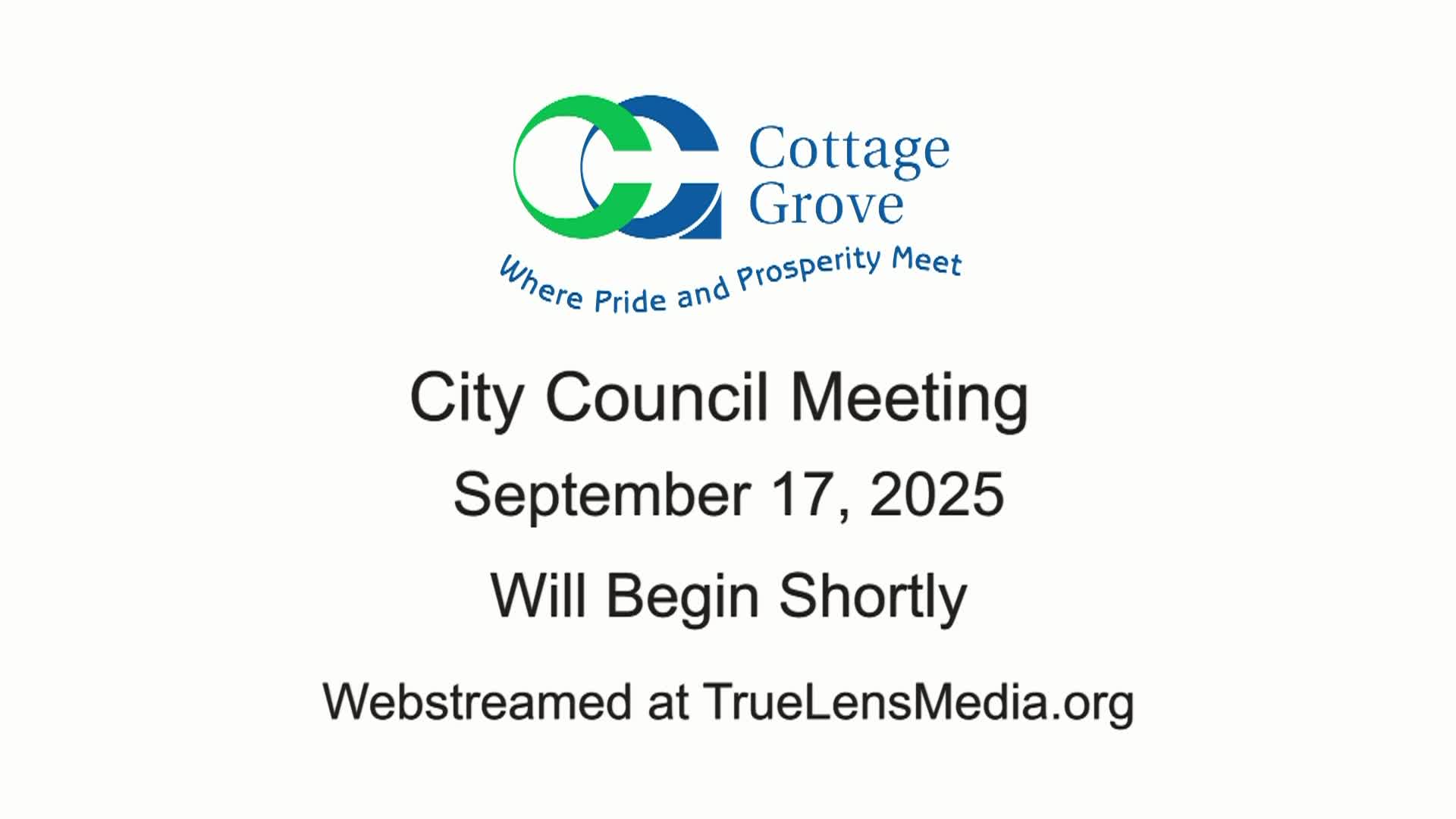 Thumbnail image for Cottage Grove City Council Meeting
