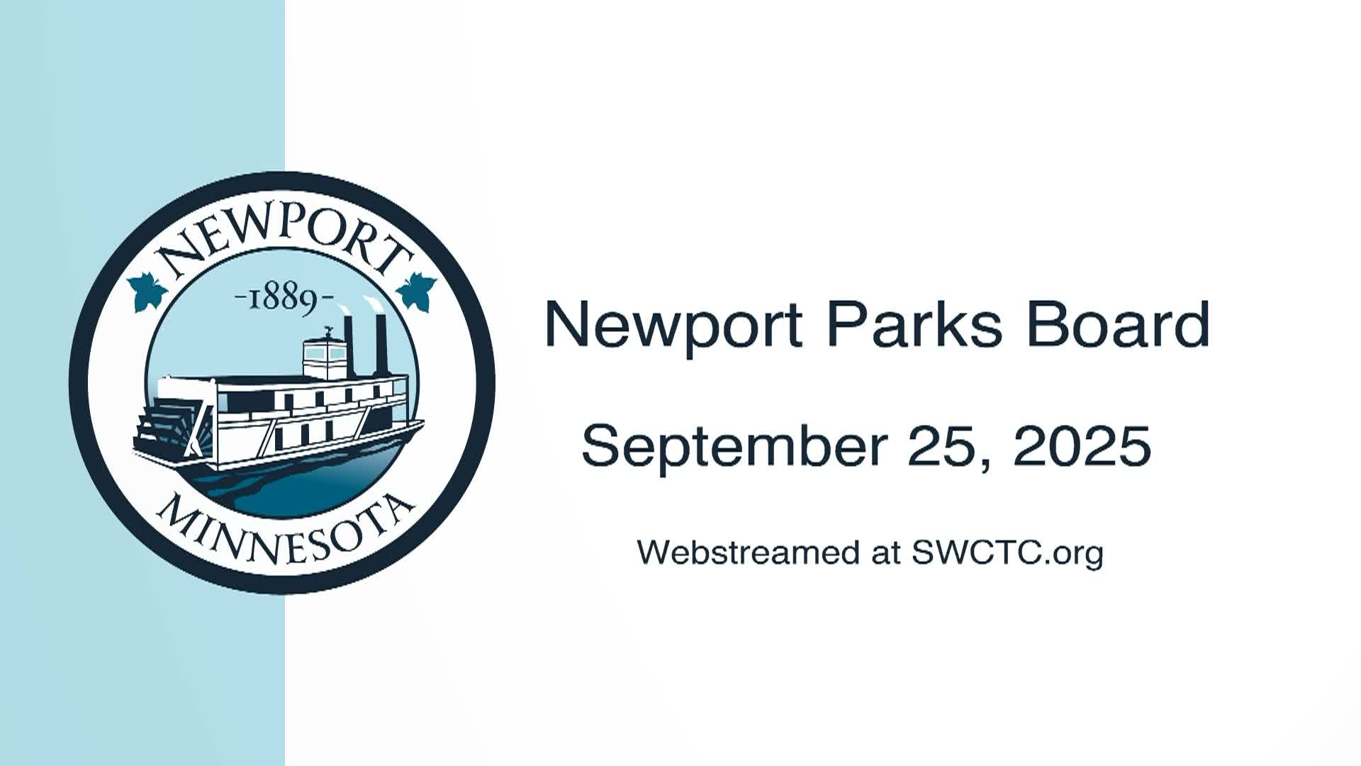 Newport Park Board Meeting