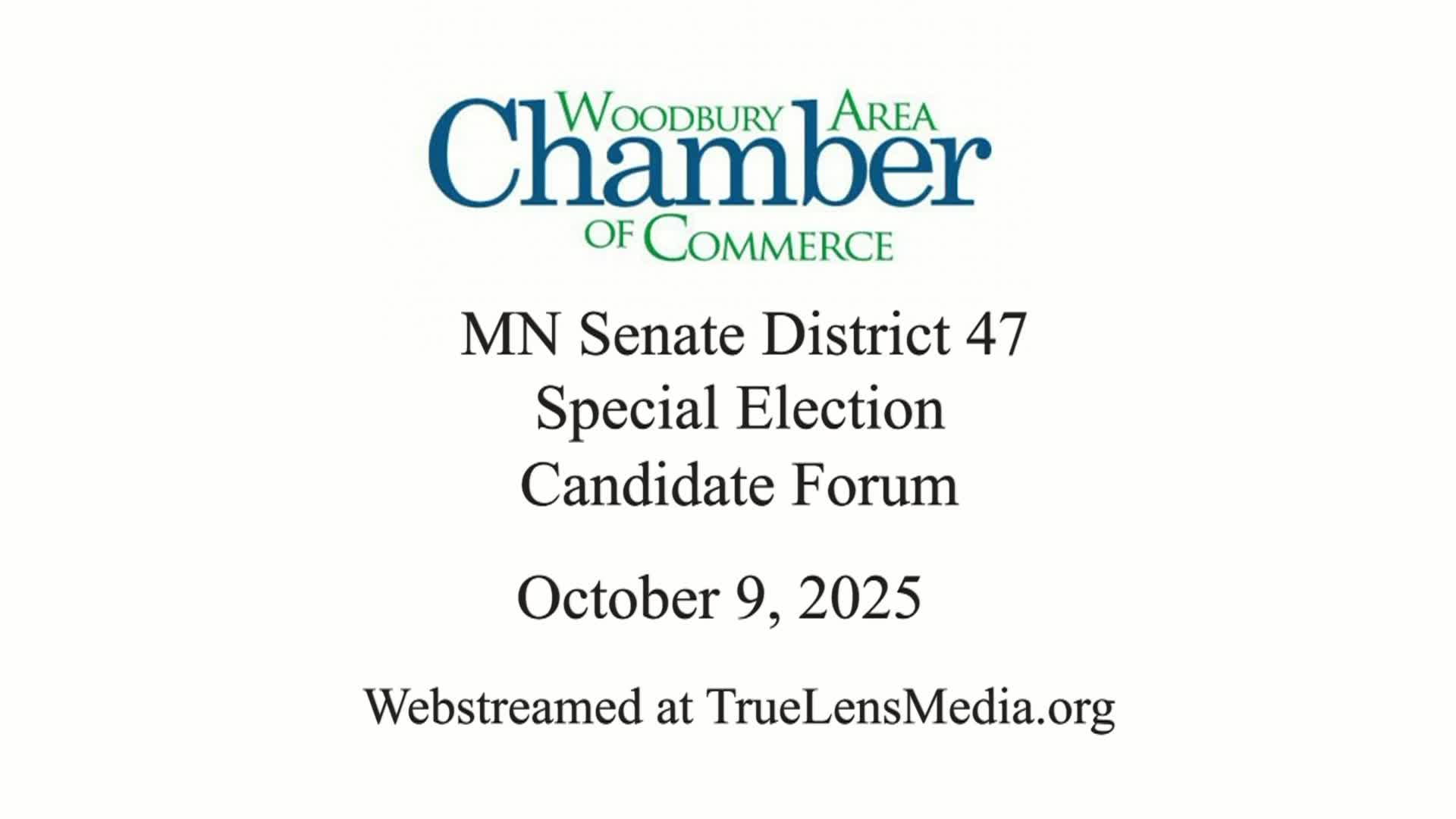 Woodbury Chamber: MN Dist. 47 Forum