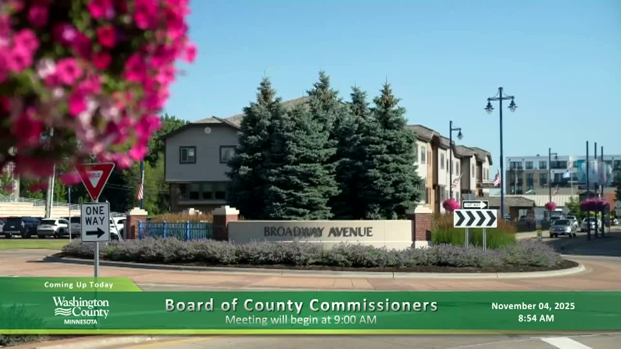 Washington County Board of Commissioners Meeting