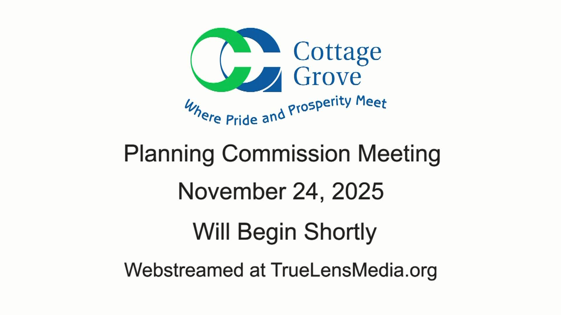 Cottage Grove Planning Commission Meeting