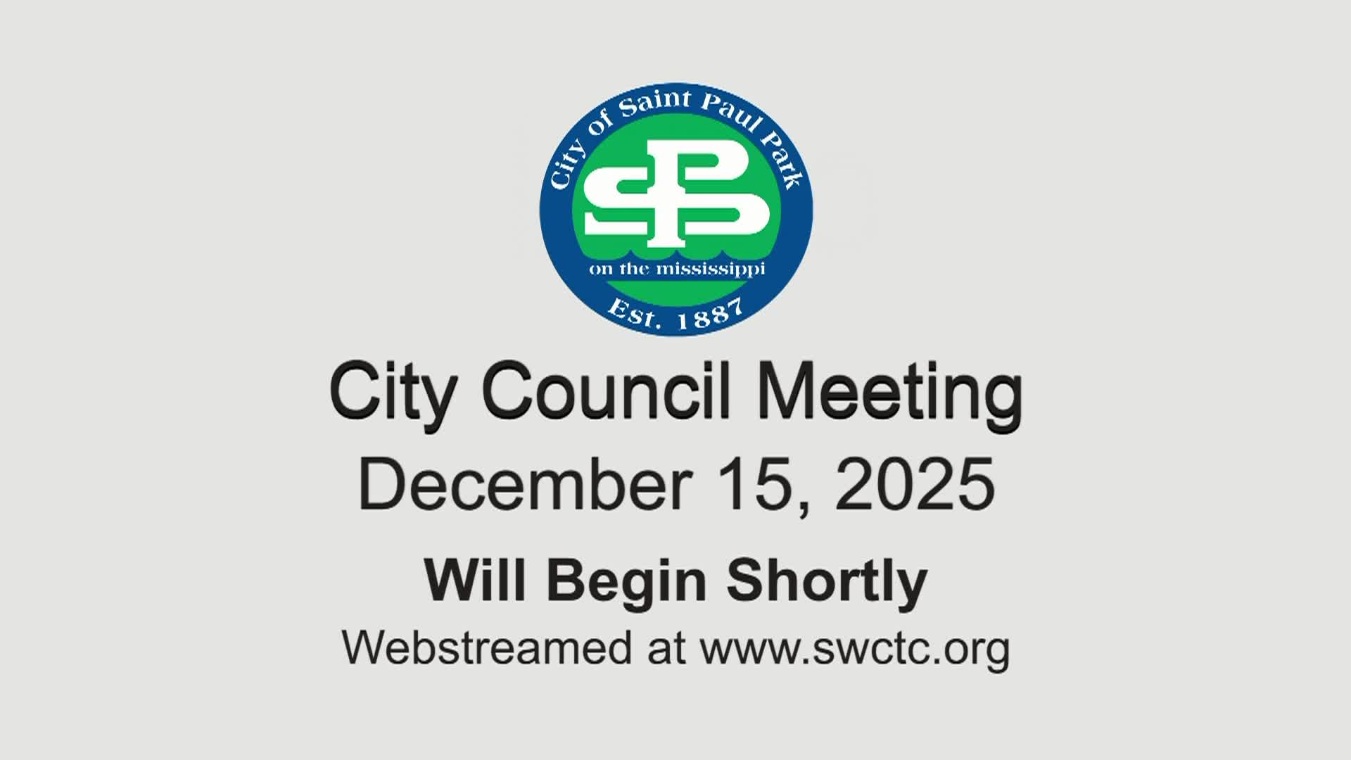 St. Paul Park City Council Meeting