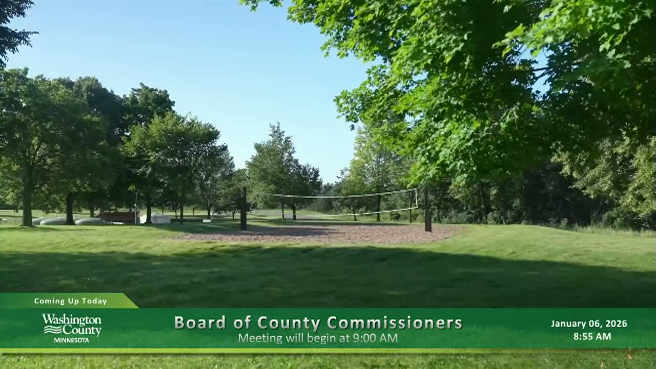 Thumbnail image for Washington County Board of Commissioners Meeting