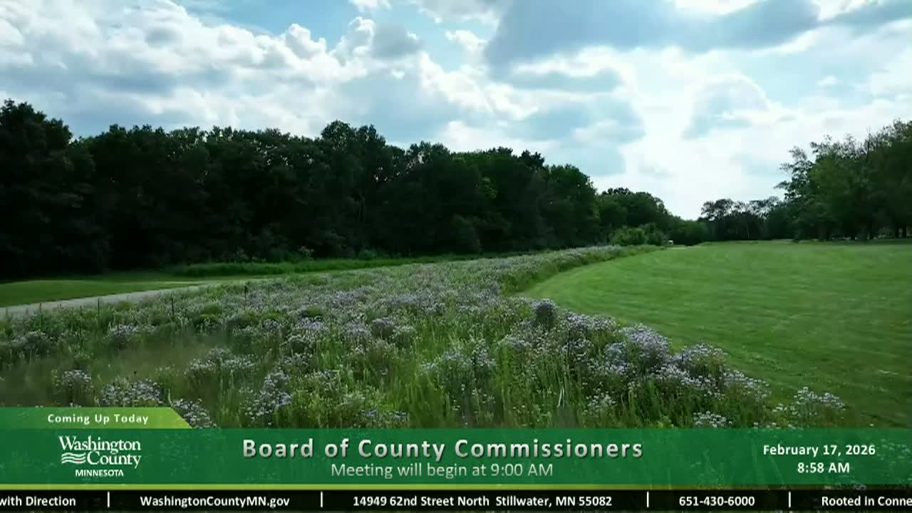 Thumbnail image for Washington County Board of County Commissioners Meeting