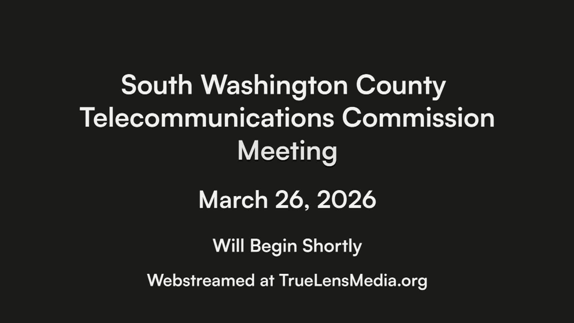 Thumbnail image for South Washington County Telecommunications Commission Meeting