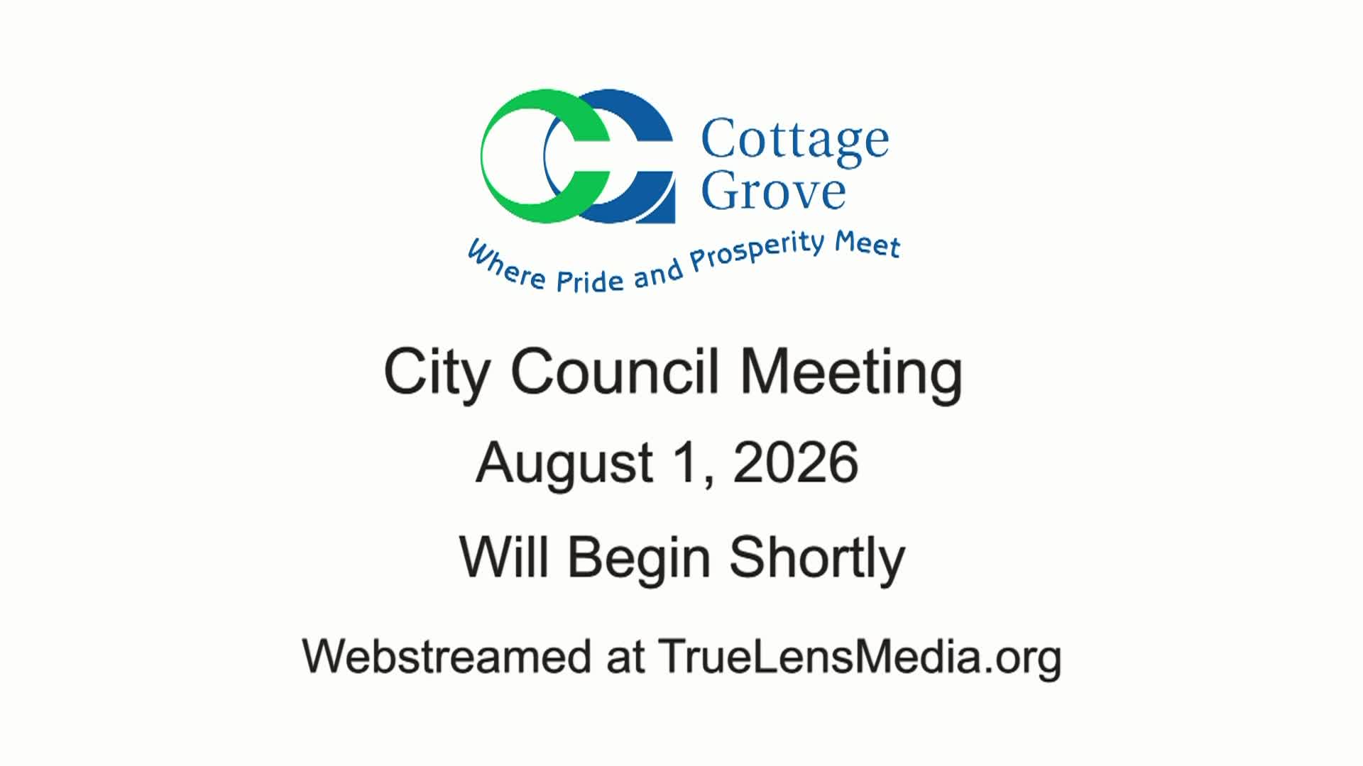 Thumbnail image for Cottage Grove City Council Meeting