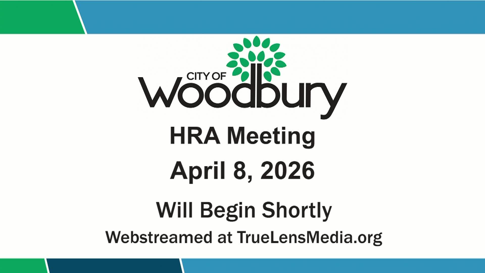 Thumbnail image for Woodbury HRA & City Council Meeting