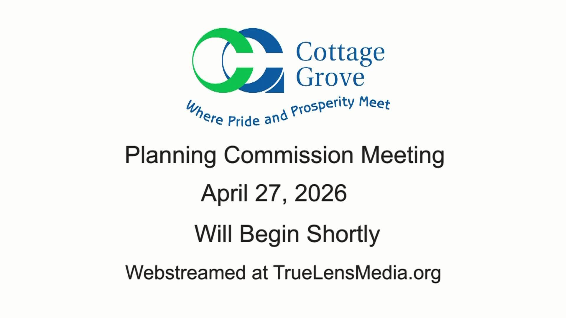 Thumbnail image for Cottage Grove Planning Commission Meeting